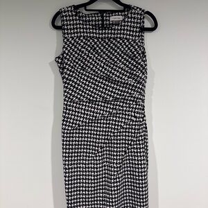 Calvin Klein houndstooth sheath dress